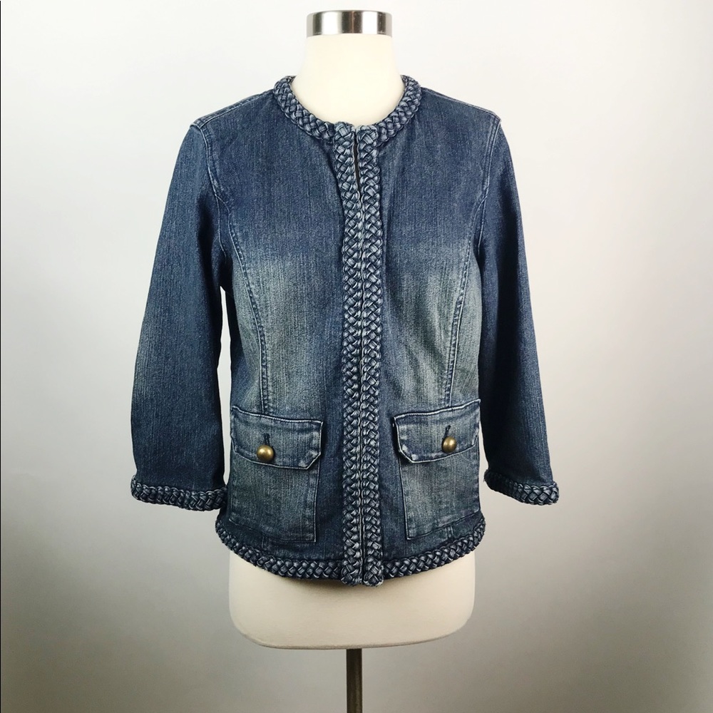 Chico’s Denim Jacket Size 0